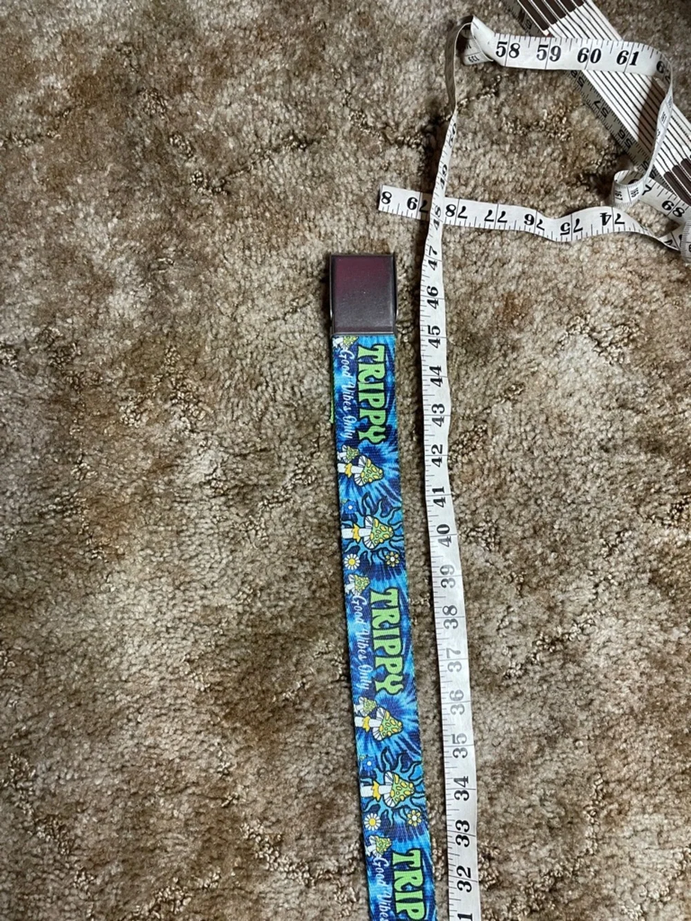 Trippy Multicolor‎ Mushroom Adjustable Belt